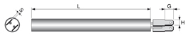 Edelstahlflachstecker