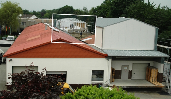 2008: Aufstockung der hinteren Halle